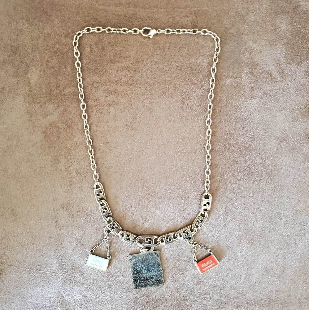 Authentic Vintage Fendi Baguette Charm Necklace - Picture 3 of 10